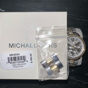 Michael Kors Two-Tone Watch. Fully stoned.